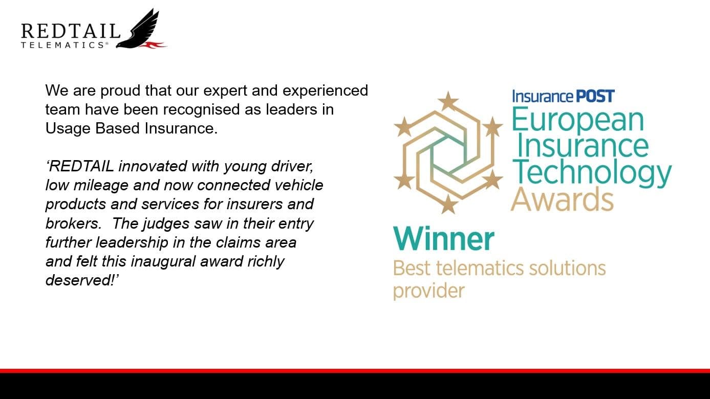 Redtail named Best Telematics Solutions Provider
